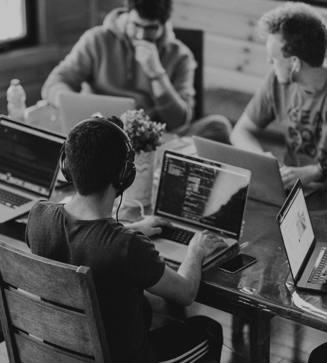 FrontEnd image, people behind the table